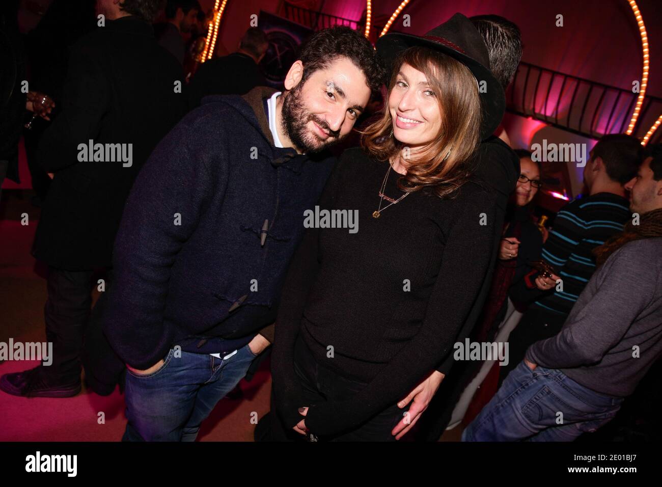 Mouloud Achour e Aurele Saada partecipano al Prix Fooding 2014 al Cirque d'hiver di Parigi, Francia, il 25 novembre 2013. Foto di Jerome Domine/ABACAPRESS.COM Foto Stock