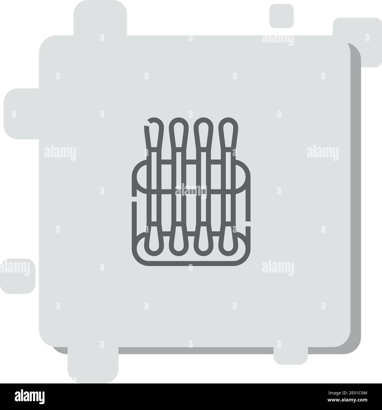 cotone bastoncino vettore icona moderna semplice illustrazione vettoriale Illustrazione Vettoriale