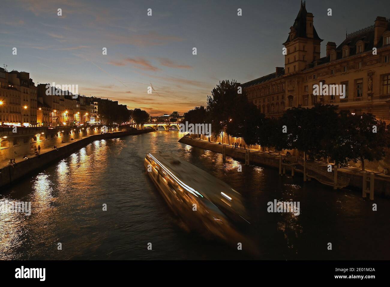 Senna di notte. Foto Stock