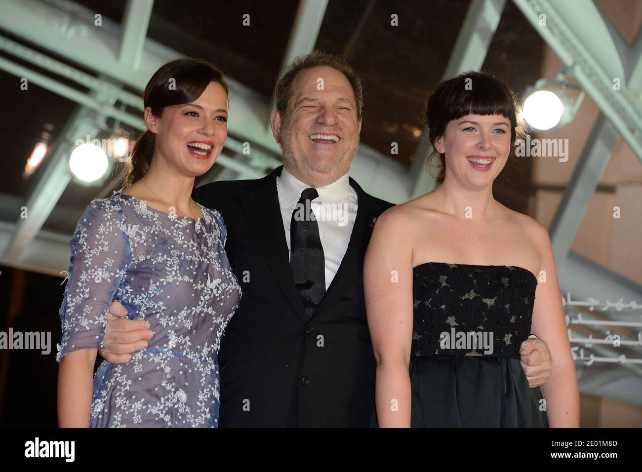 Valeria Bilello, Harvey Weinstein e Alexandra Roach partecipano alla proiezione di "quegli anni felici" nell'ambito del 13° Festival del Cinema di Marrakech, in Marocco, il 6 dicembre 2013. Foto di Nicolas Briquet/ABACAPRESS.COM Foto Stock