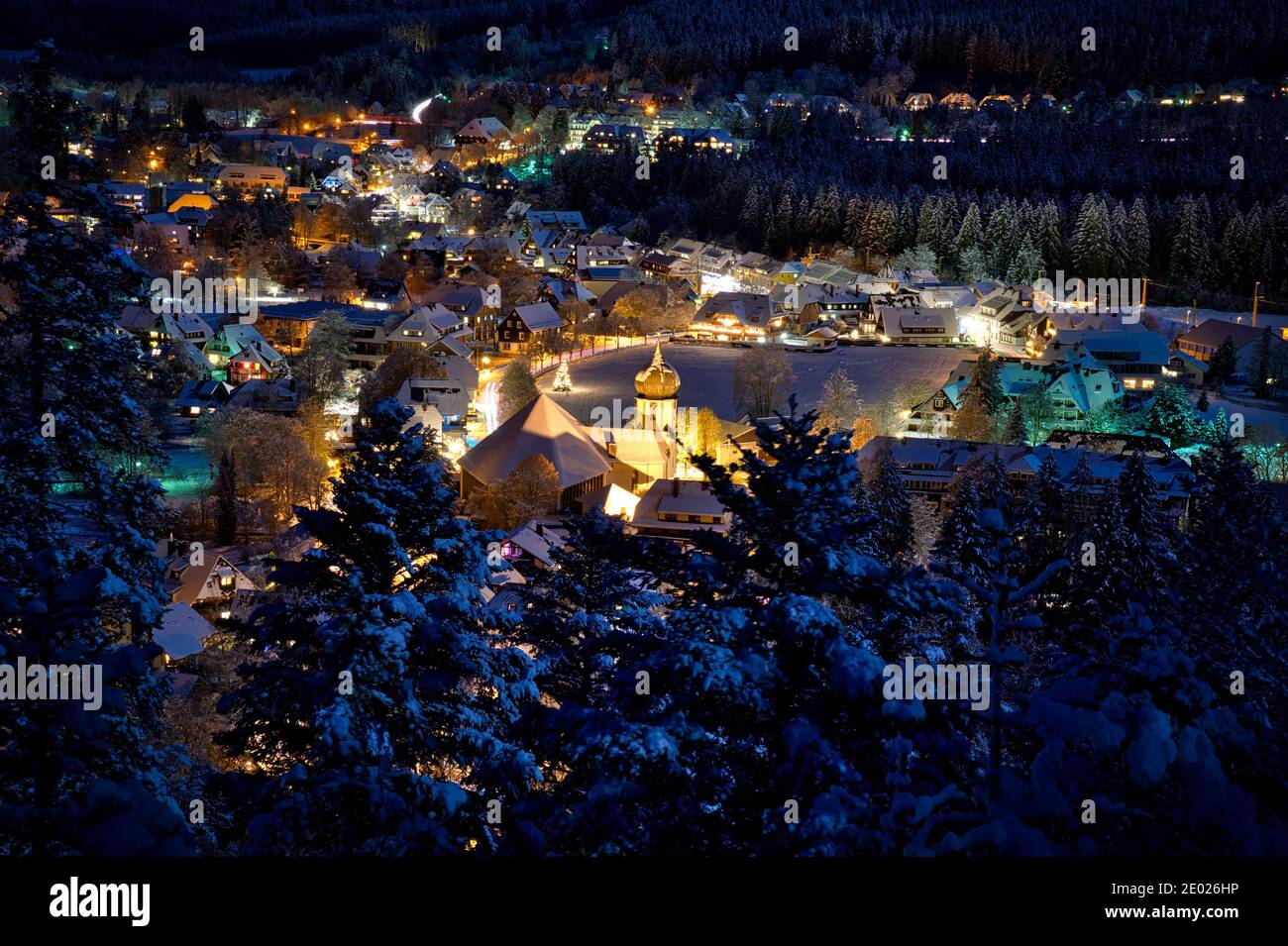 Inverno a Hnterzarten Germania Foto Stock