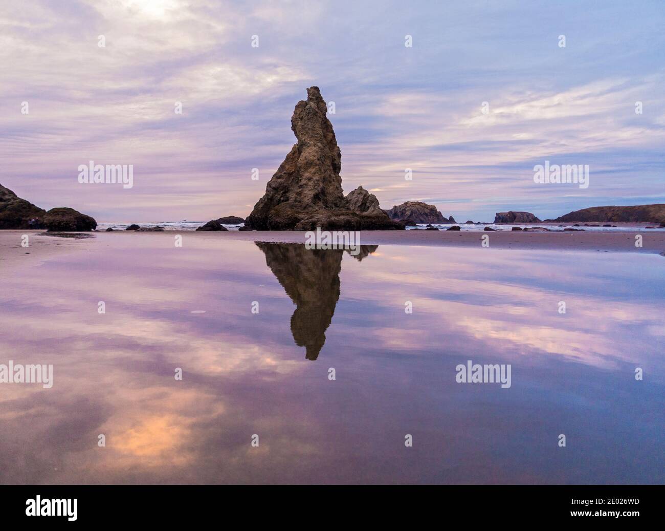 Coquille Point Beach, Bandon, Oregon USA Foto Stock