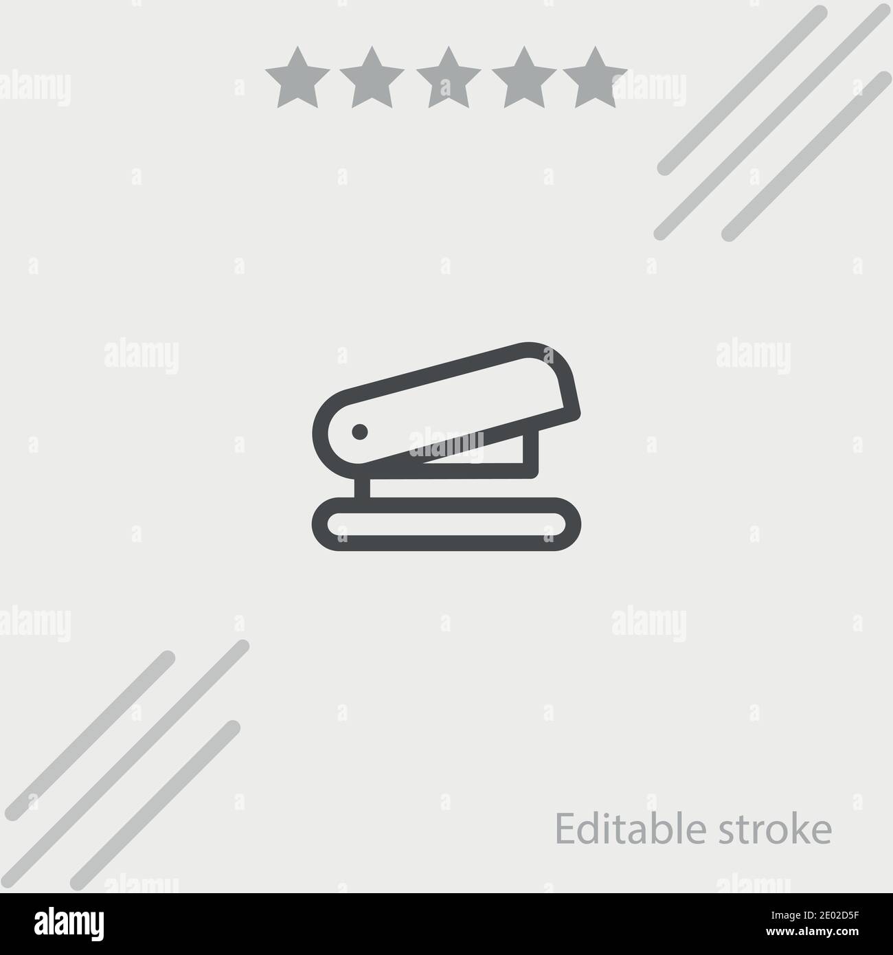 icona vettoriale della cucitrice semplice illustrazione vettoriale moderna Illustrazione Vettoriale