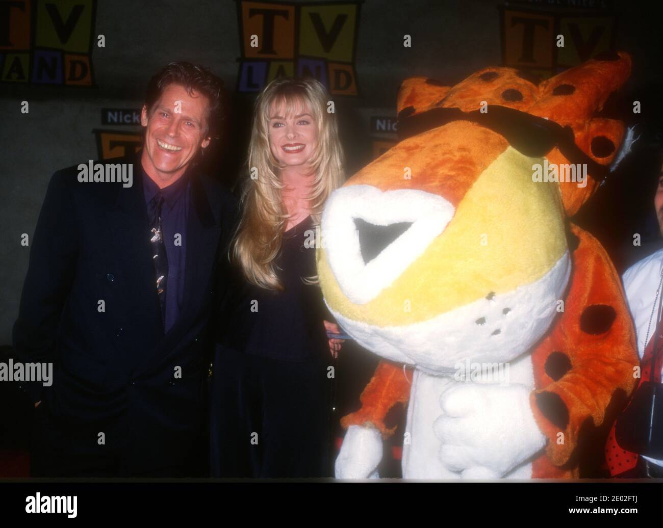 Los Angeles, California, USA 29 aprile 1996 l'attore Jeff Conaway e la moglie Keri Young partecipano al party di lancio della Terra della TV di MTV il 29 aprile 2020 presso Paramount Studios di Los Angeles, California, USA. Foto di Barry King/Alamy Stock foto Foto Stock