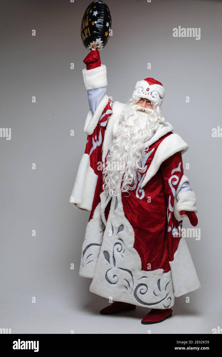 Padre Frost con mongolfiera. Foto Stock