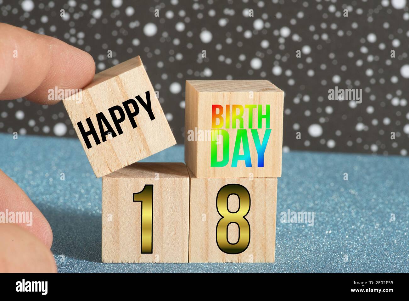 Buon 18° compleanno Foto Stock