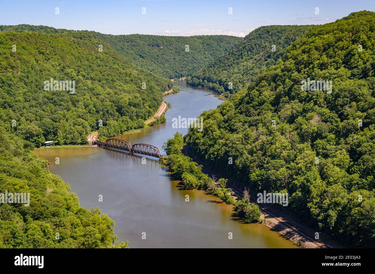 Parco nazionale e riserva di New River Gorge Foto Stock