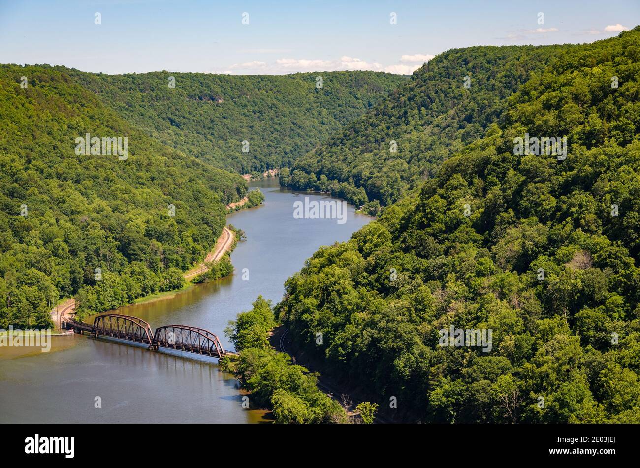 Parco nazionale e riserva di New River Gorge Foto Stock