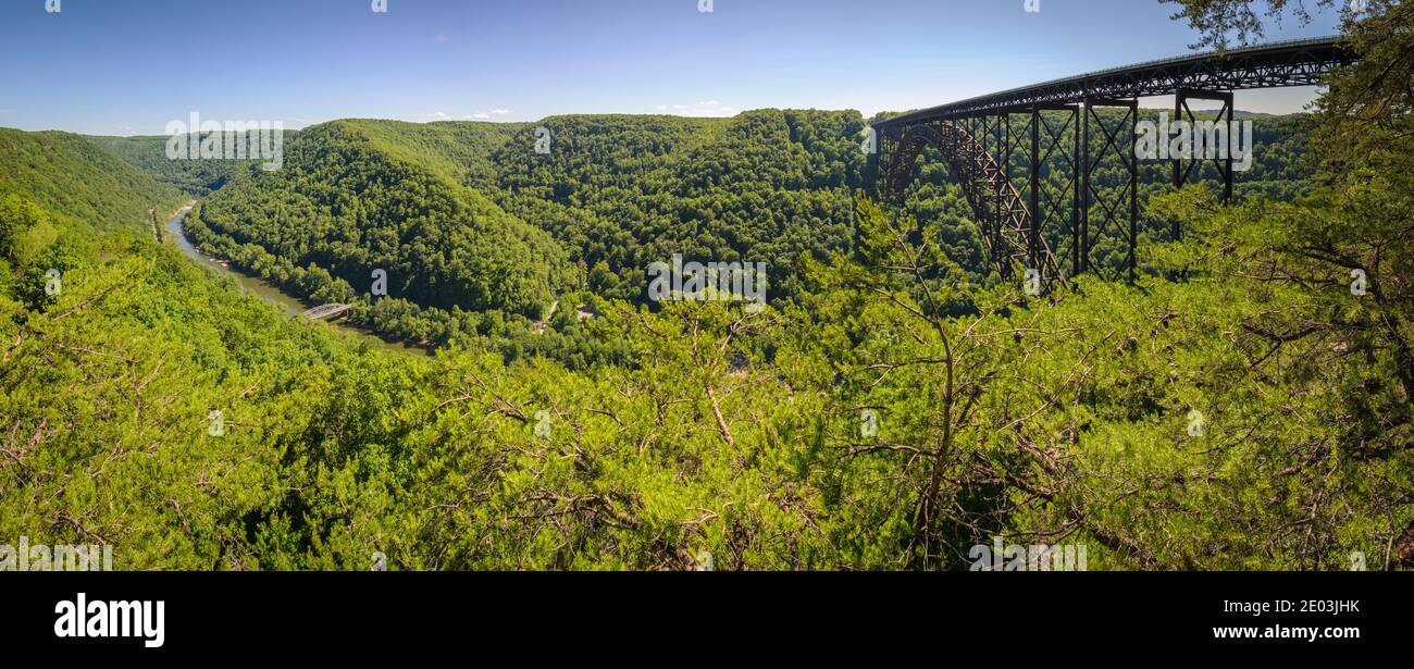 Parco nazionale e riserva di New River Gorge Foto Stock