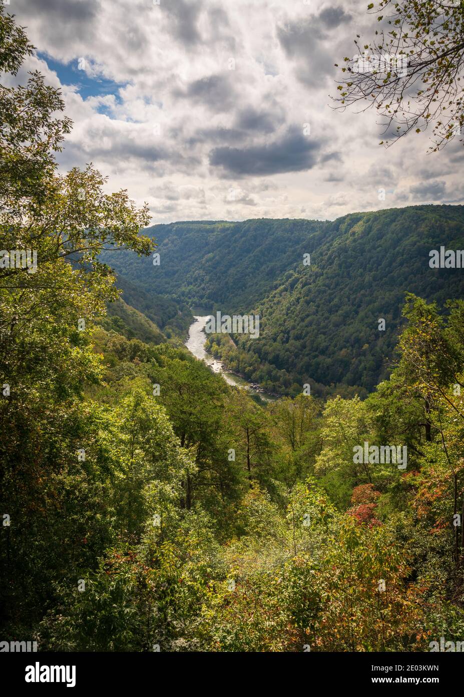 Parco nazionale e riserva di New River Gorge Foto Stock