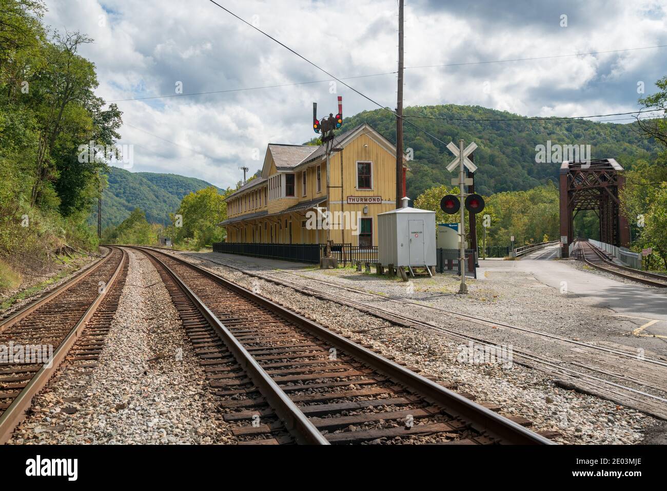 Parco nazionale e riserva di New River Gorge Foto Stock