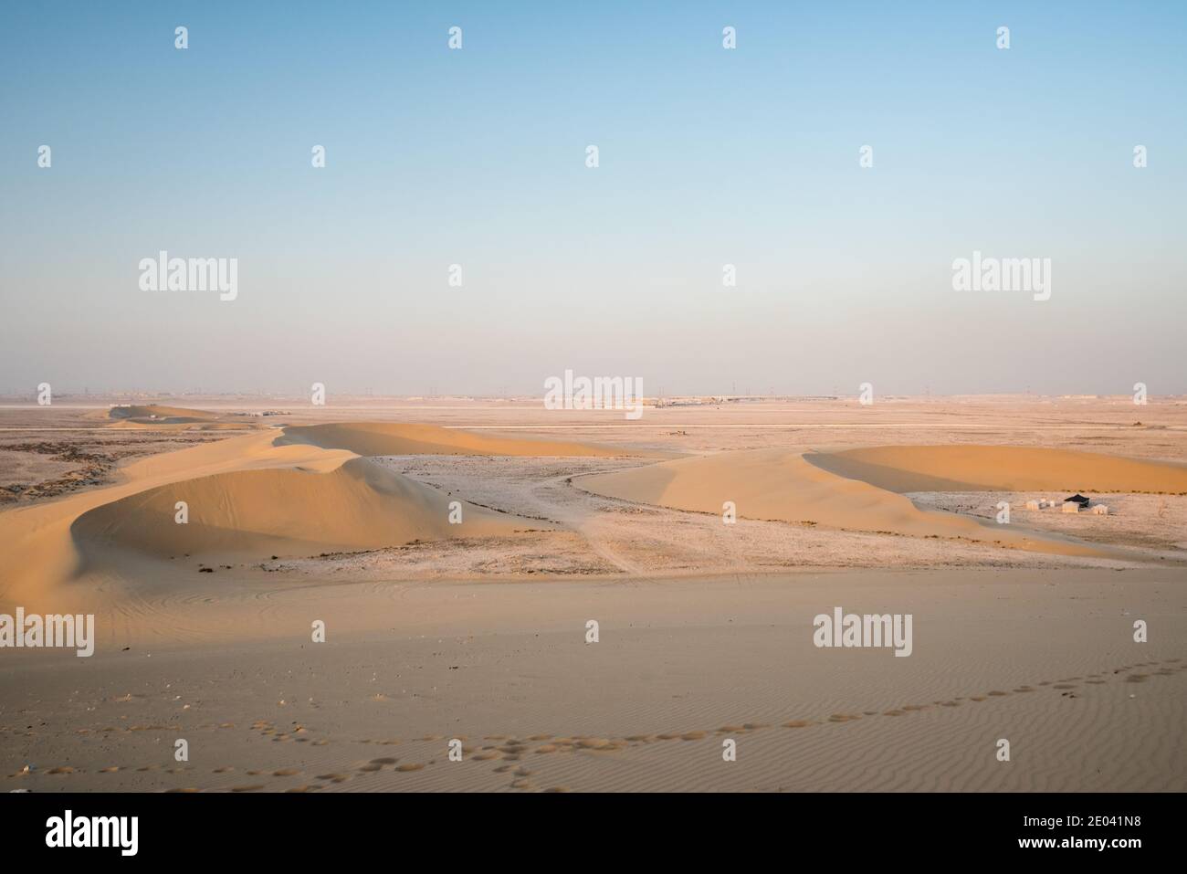 Dune di sabbia in Qatar, Medio Oriente Foto Stock