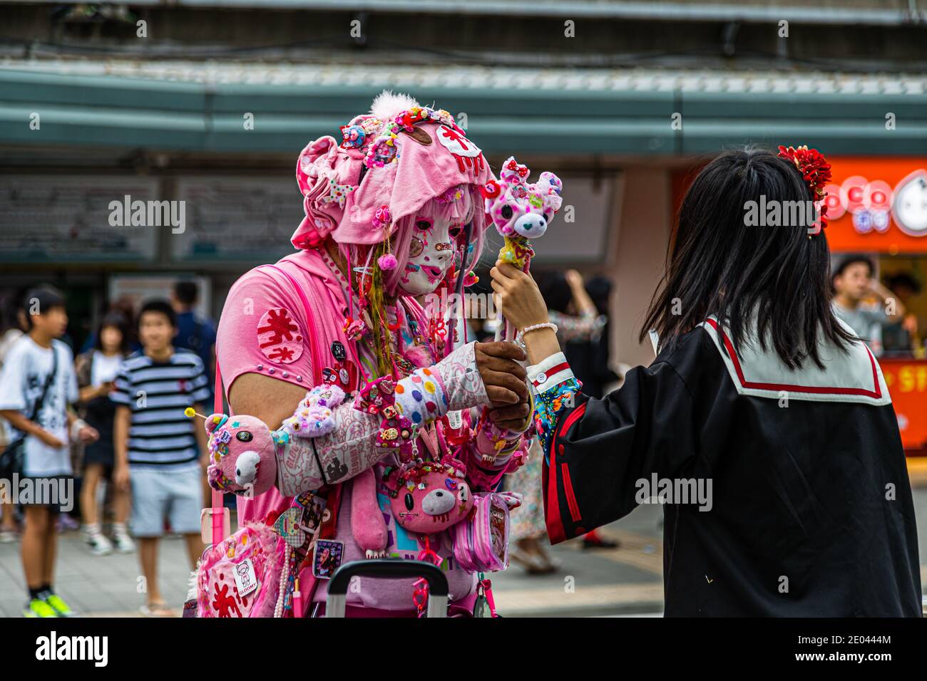 Scena Cosplay Street a Tokyo Foto Stock