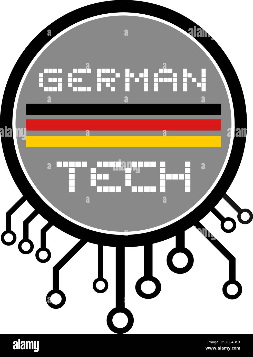 Tecnologia tedesca Illustrazione Vettoriale