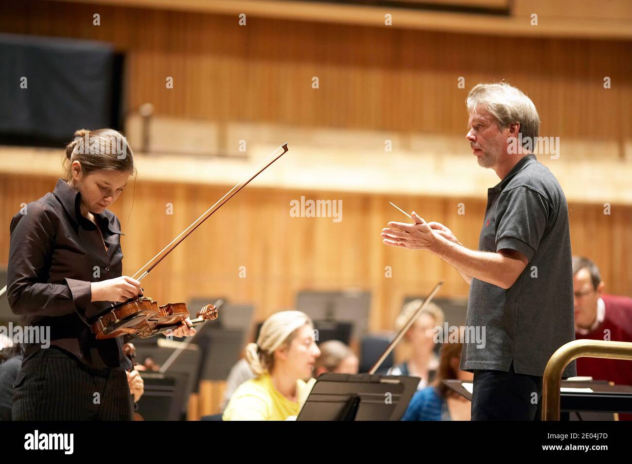 Violinista Janine Jansen Foto Stock