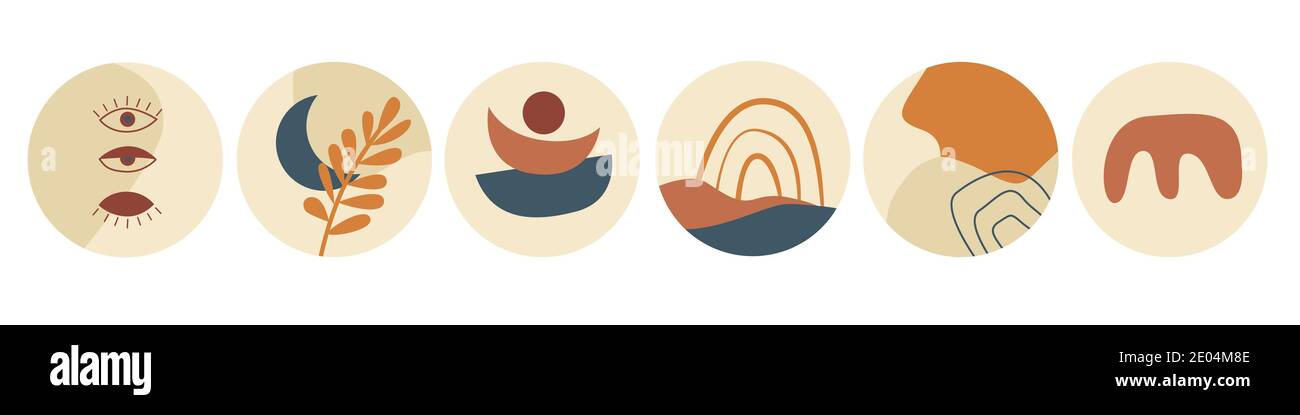 Set di icone di evidenziazione retro dei social media. Illustrazione vettoriale Illustrazione Vettoriale