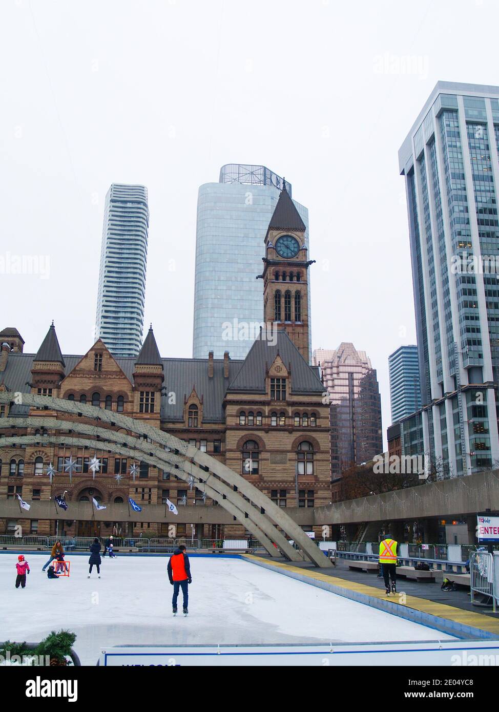 Vita su Queen Street Toronto Foto Stock