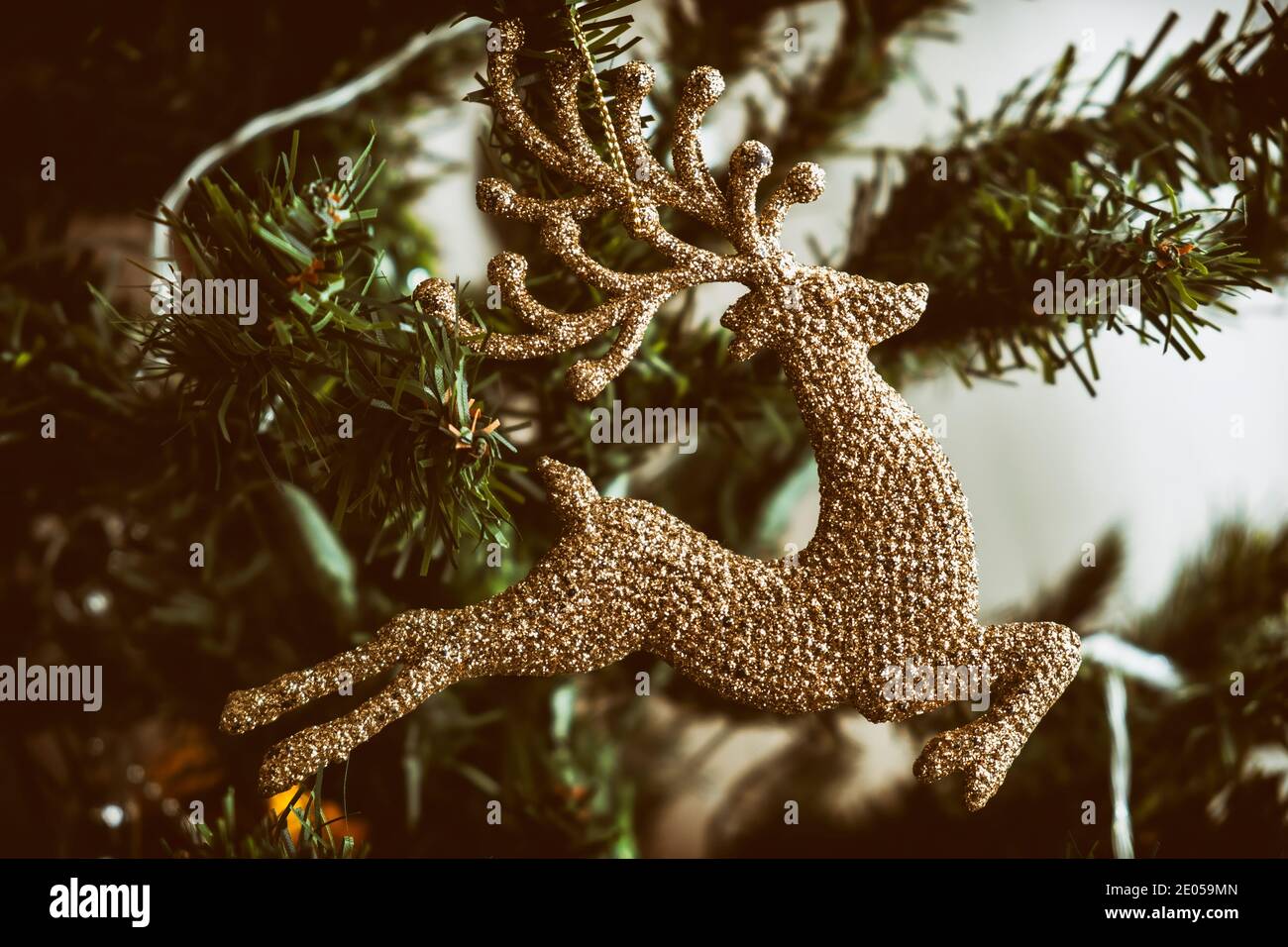 Cervo a forma di albero di Natale ornamento Foto Stock