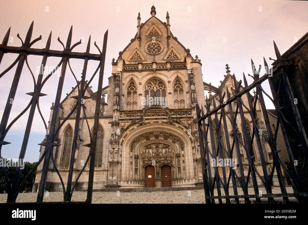 Monastero reale di Brou nella provincia francese di Bresse, Francia. Foto Stock