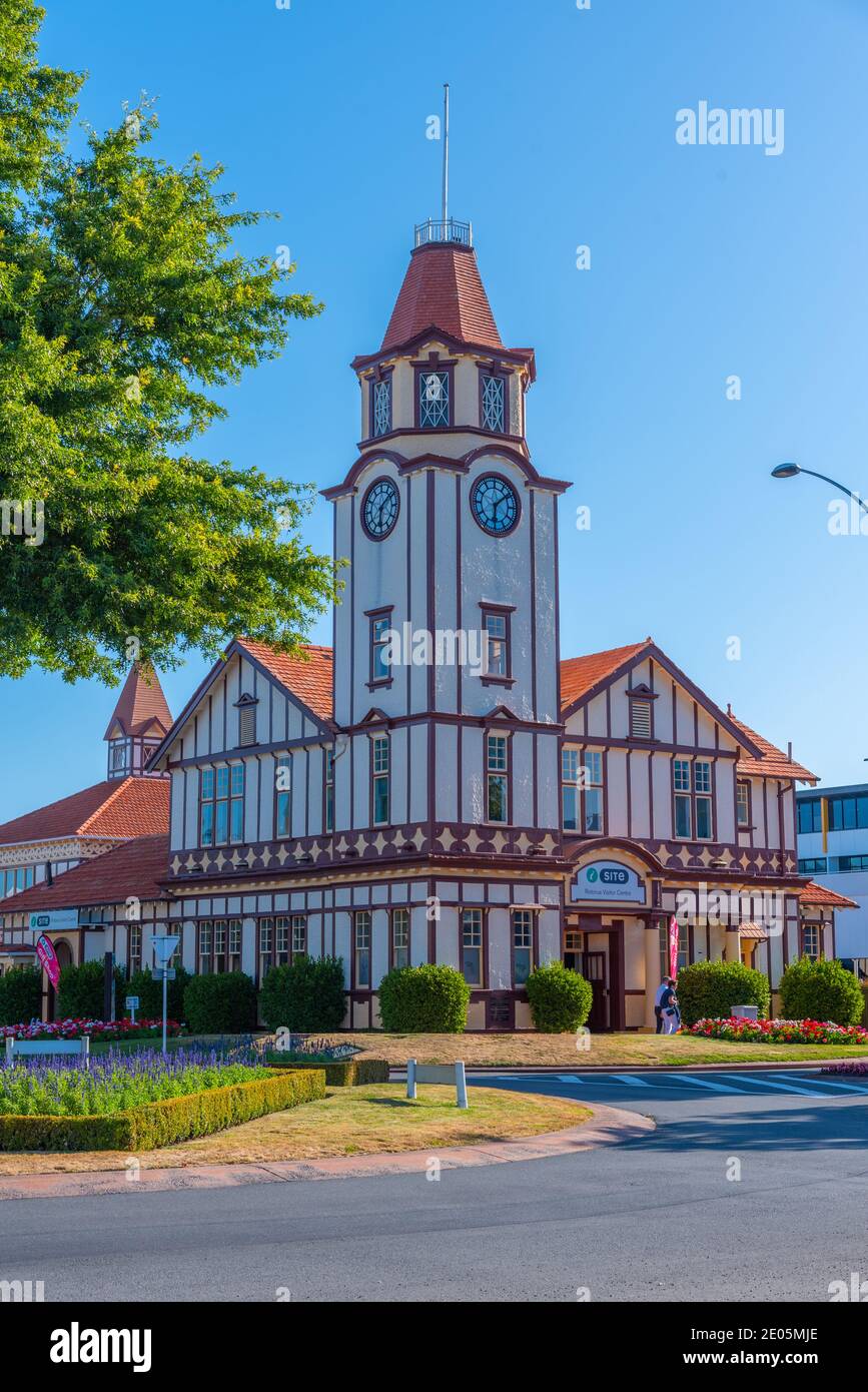 ROTORUA, NUOVA ZELANDA, 11 FEBBRAIO 2020: Rotorua Visitor Center in Nuova Zelanda Foto Stock