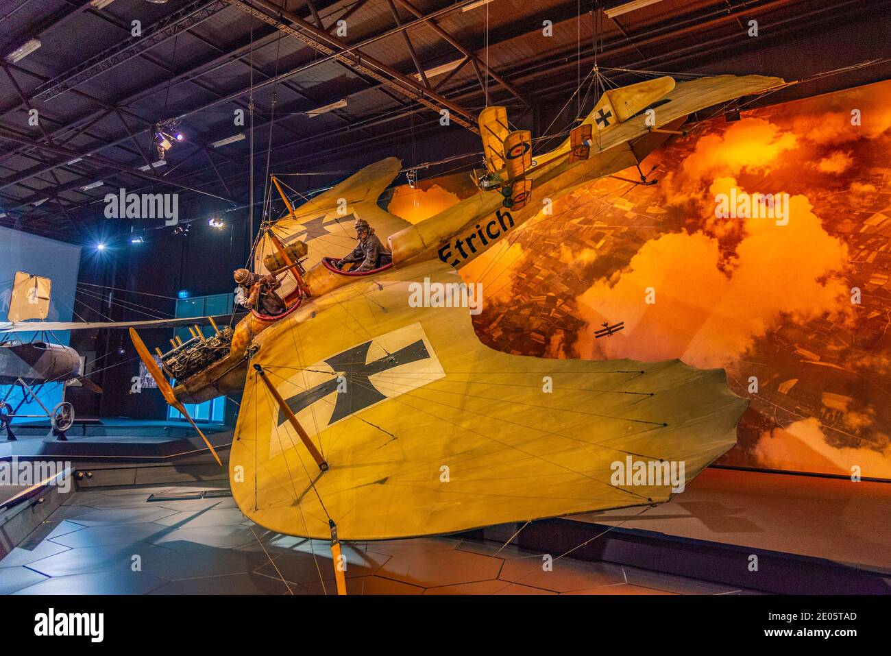 BLENHEIM, NUOVA ZELANDA, 4 FEBBRAIO 2020: Etrich Taube dalla prima guerra mondiale all'Omaka Aviation Heritage Center a Blenheim, Nuova Zelanda Foto Stock