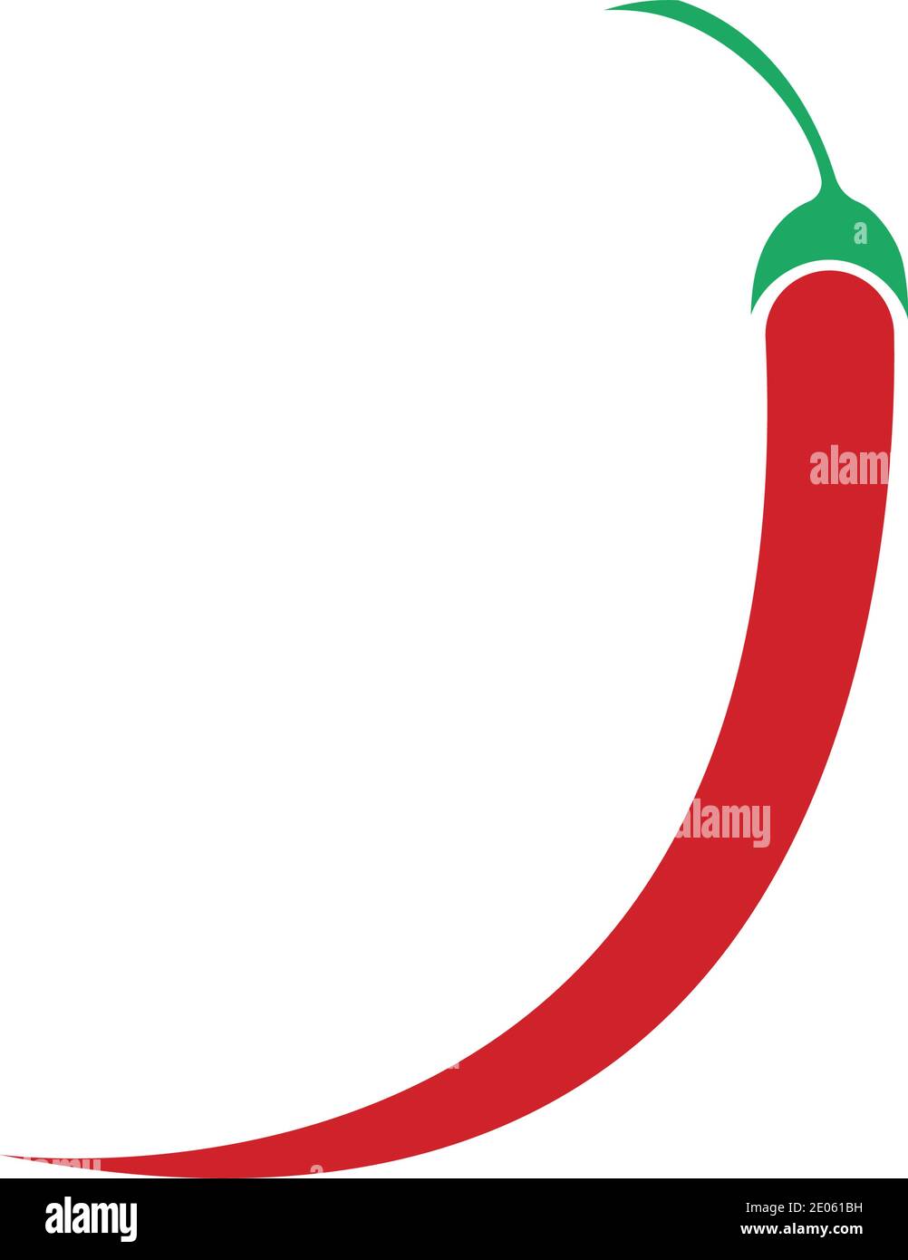 simbolo di chili e icona vettore del logo Illustrazione Vettoriale