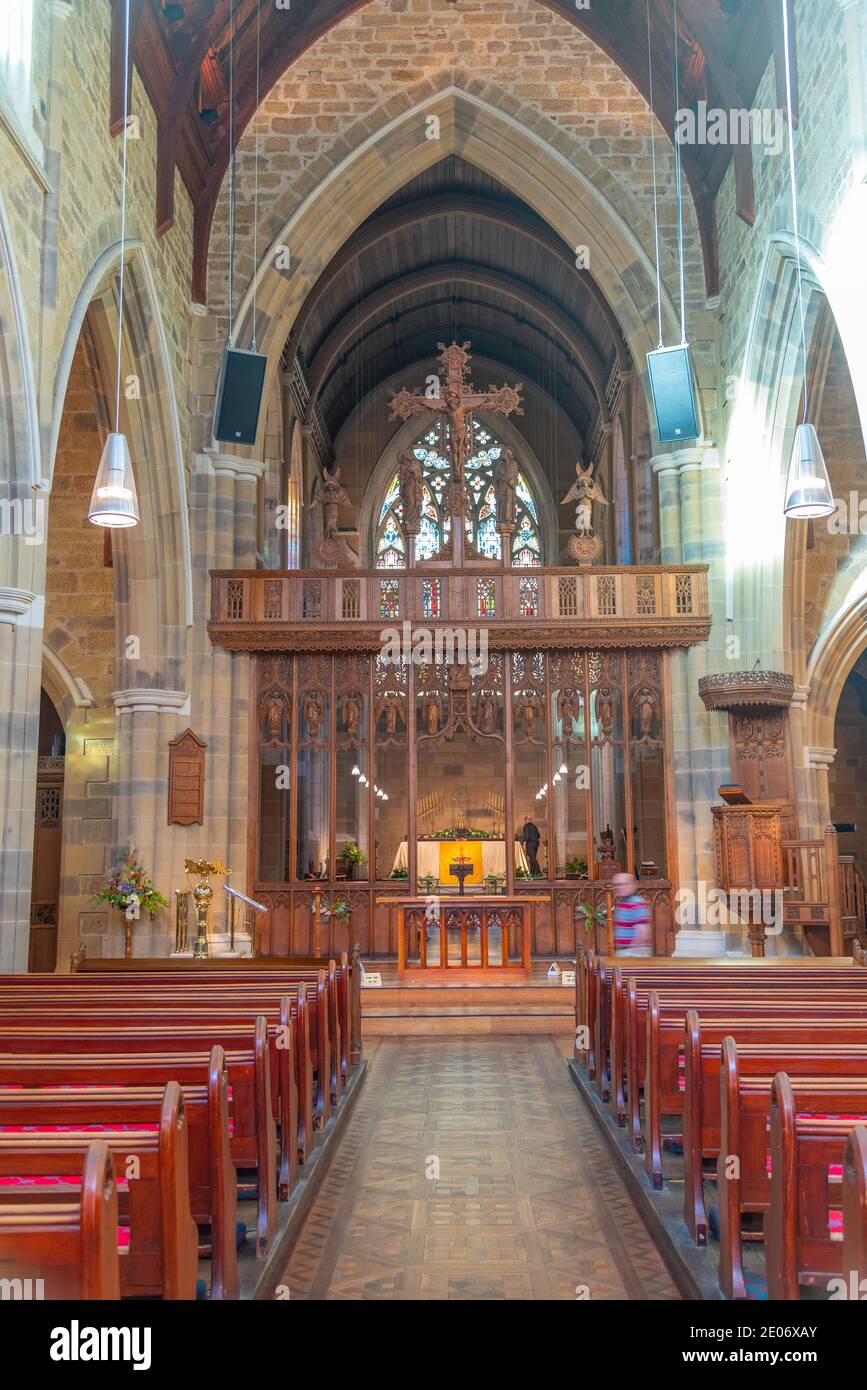 HOBART, AUSTRALIA, 23 FEBBRAIO 2020: Interno della Cattedrale di San Davide a Hobart, Australia Foto Stock