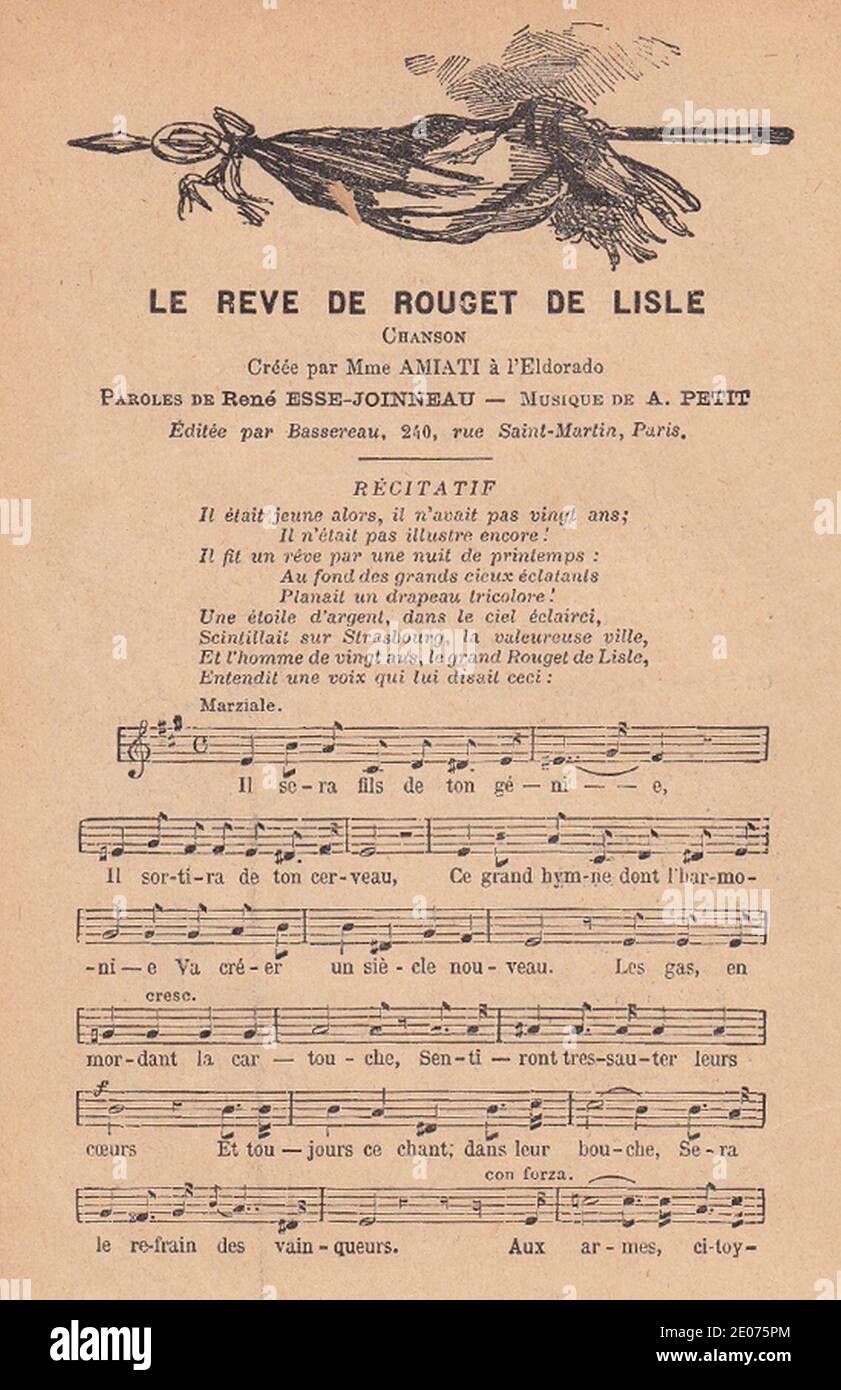 Le reve de Rouget de Lisle (1). Foto Stock