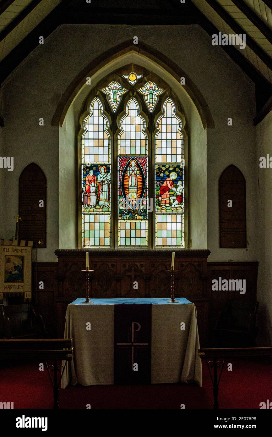 Chiesa di tutti i Santi, Church Road, Hartley, Kent Foto Stock