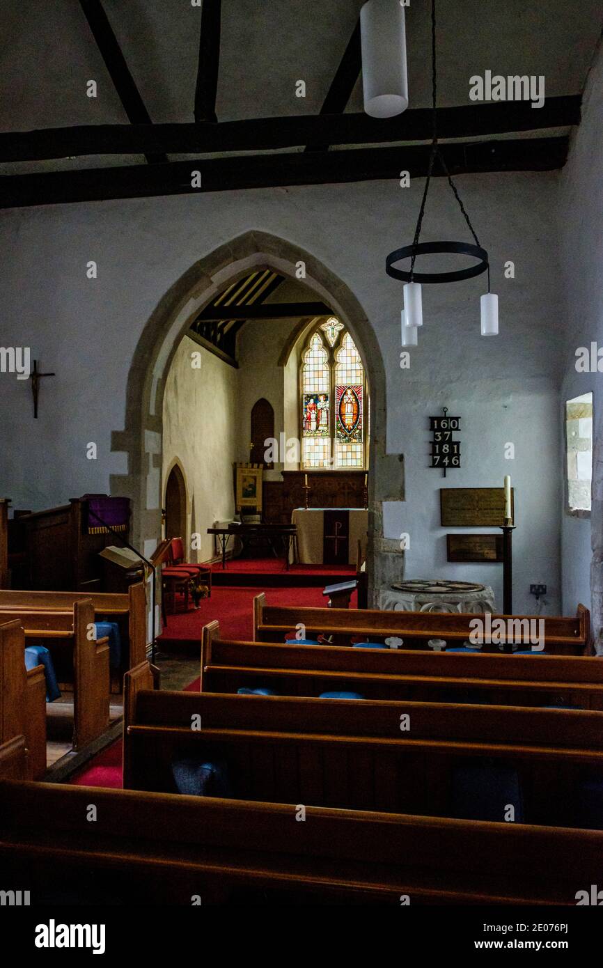 Chiesa di tutti i Santi, Church Road, Hartley, Kent Foto Stock
