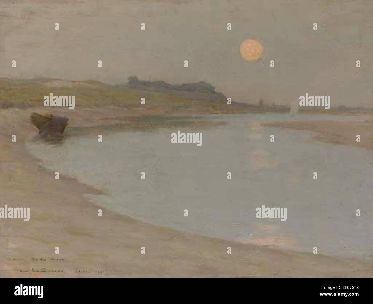 Le Sidaner-moonlight. Foto Stock