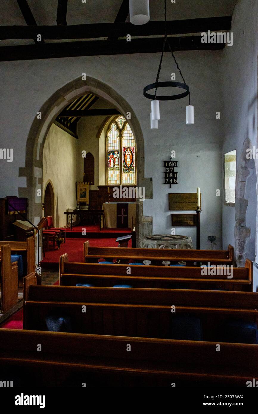 Chiesa di tutti i Santi, Church Road, Hartley, Kent Foto Stock