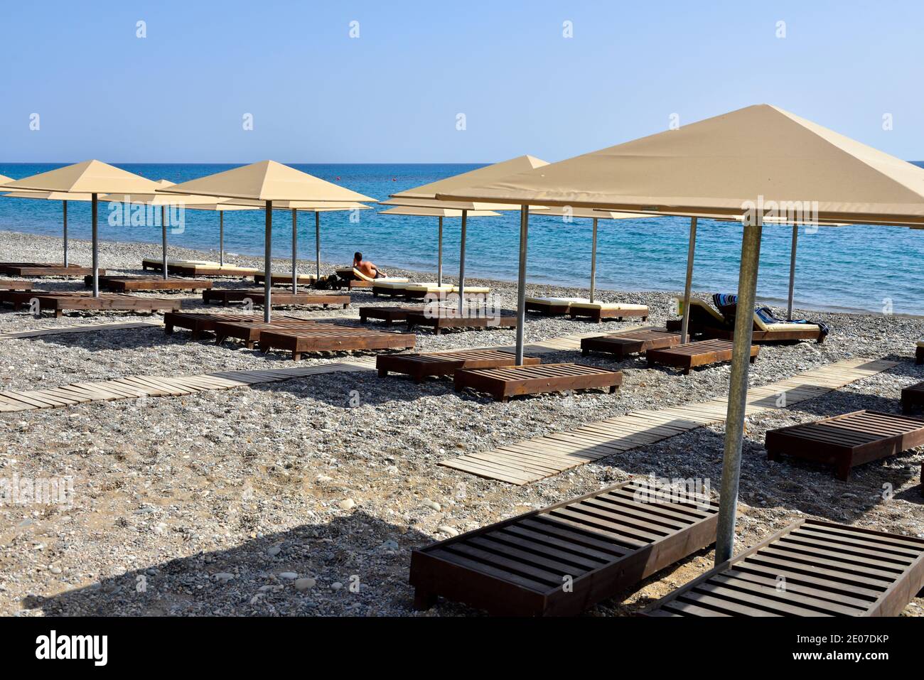 Pissouri spiaggia, Cipro, Grecia, Europa Foto Stock