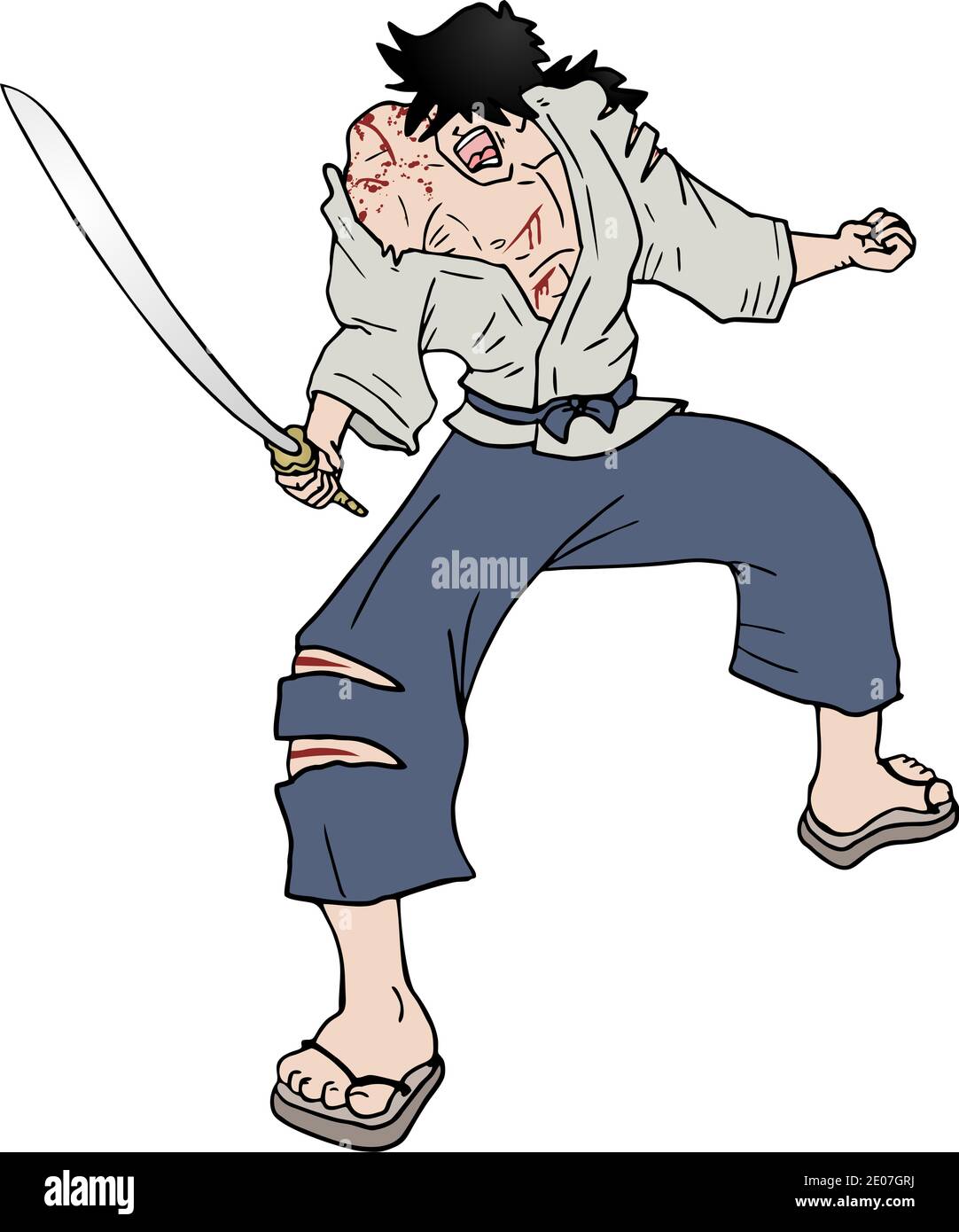 guerriero coraggioso Illustrazione Vettoriale guerriero coraggioso Illustrazione Vettoriale