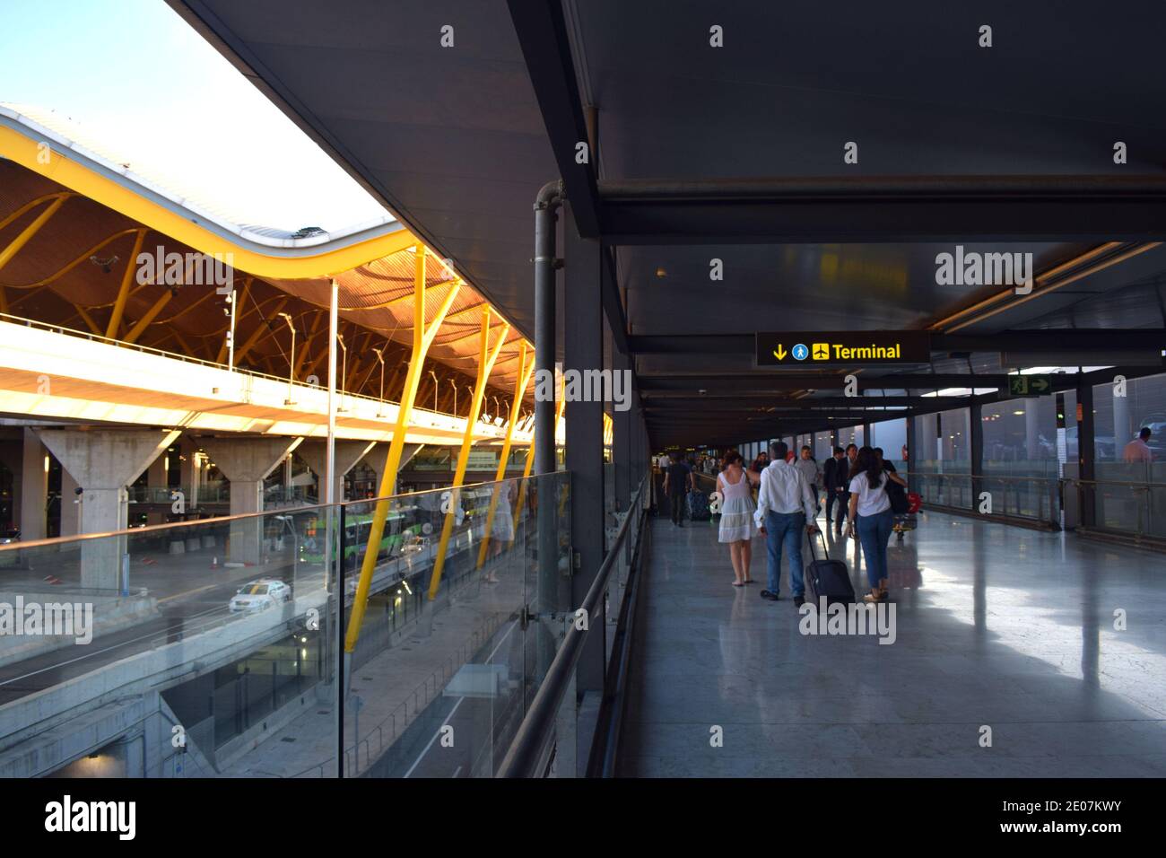 Aeroporto T4 Adolfo Suárez-Madrid Barajas Foto Stock