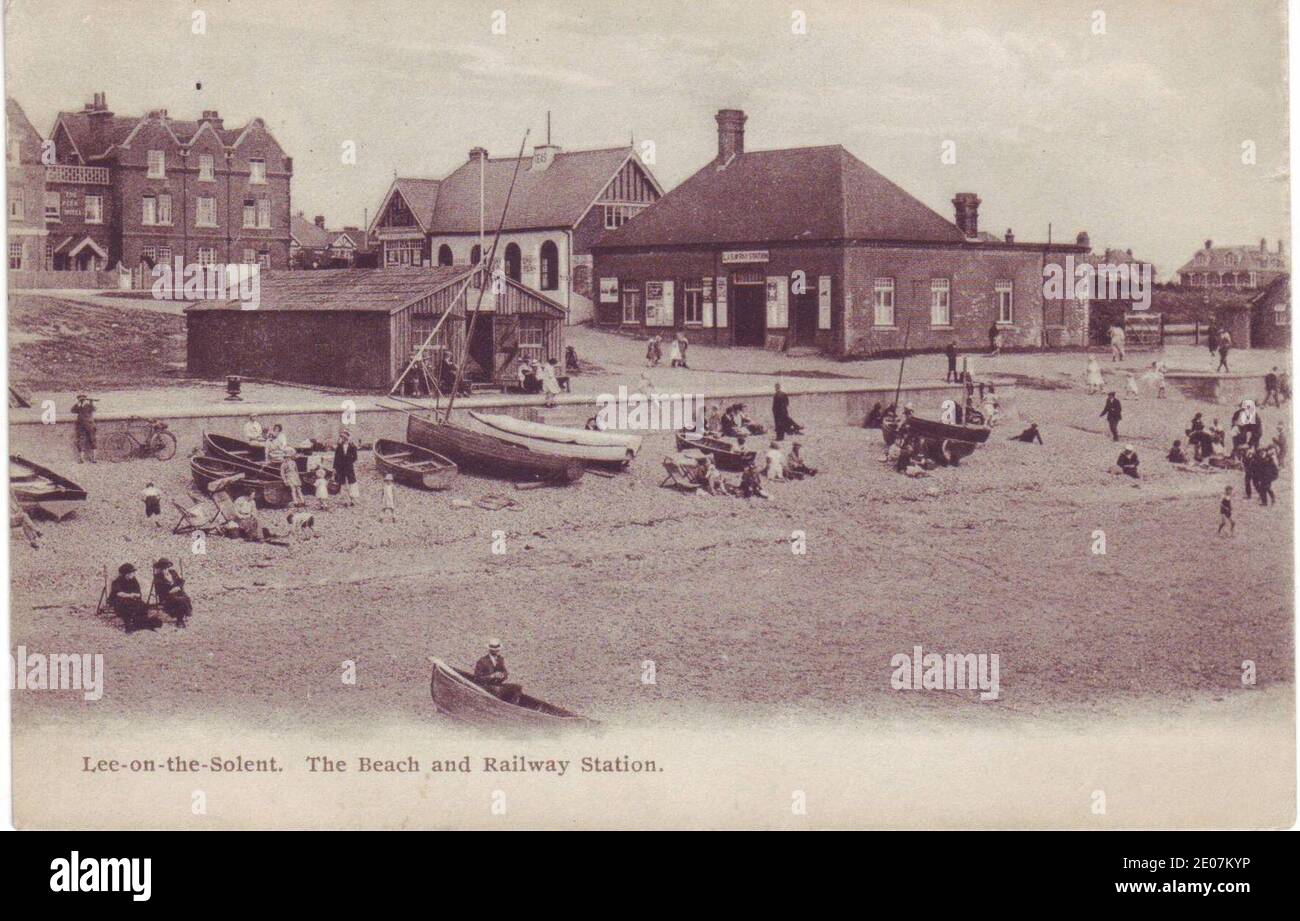 Stazione di Lee-on-Solent. Foto Stock