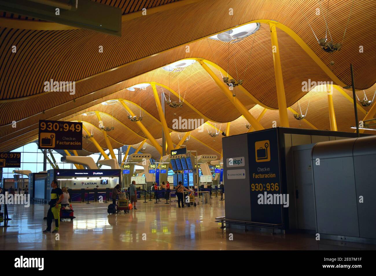 Aeroporto T4 Adolfo Suárez-Madrid Barajas Foto Stock