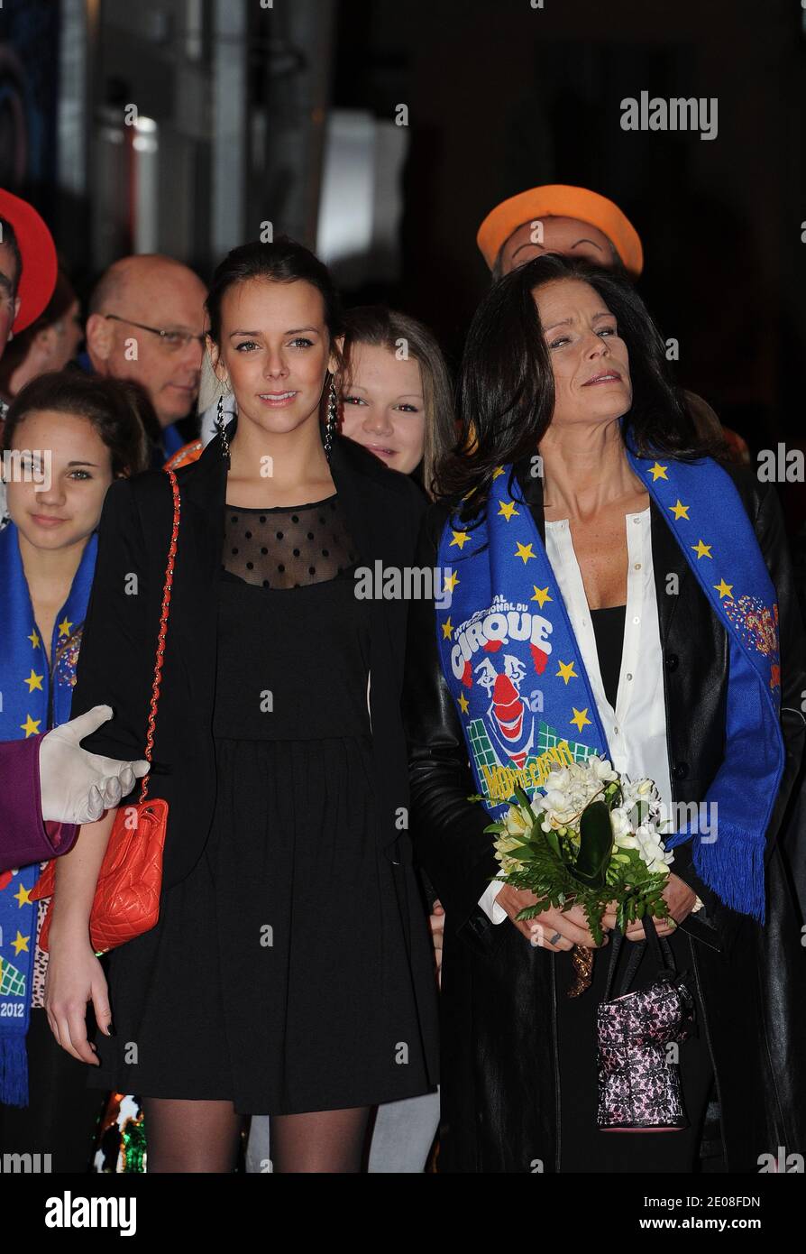 La figlia della principessa Stephanie Pauline Ducruet, Principessa Stephanie di Monaco, partecipa all'apertura del 36° Festival Internazionale del Circo di Monte-Carlo a Monte-Carlo, Monaco, il 21 gennaio 2012. Foto di PLS/piscina/ABACAPRESS.COM Foto Stock