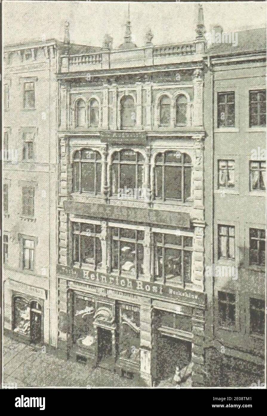 Leipzig Brühl 3 (Wagner-Haus) BILD - leipzig und seine bauten (1892), S. 447. Foto Stock