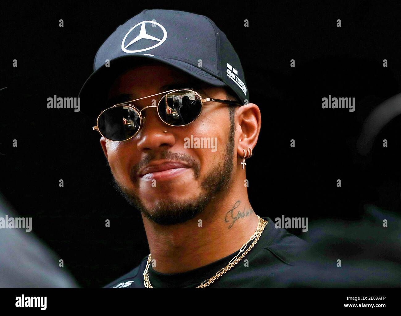 File foto datata 21-02-2020 di Lewis Hamilton. Foto Stock