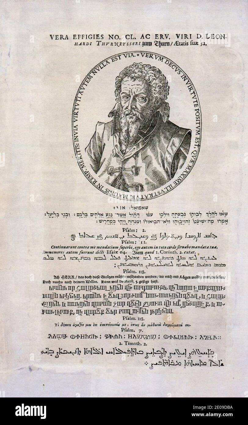 Leonhard Thurneisser zum Thurn, Megale chymia vel magna alchimia, 1583. Foto Stock