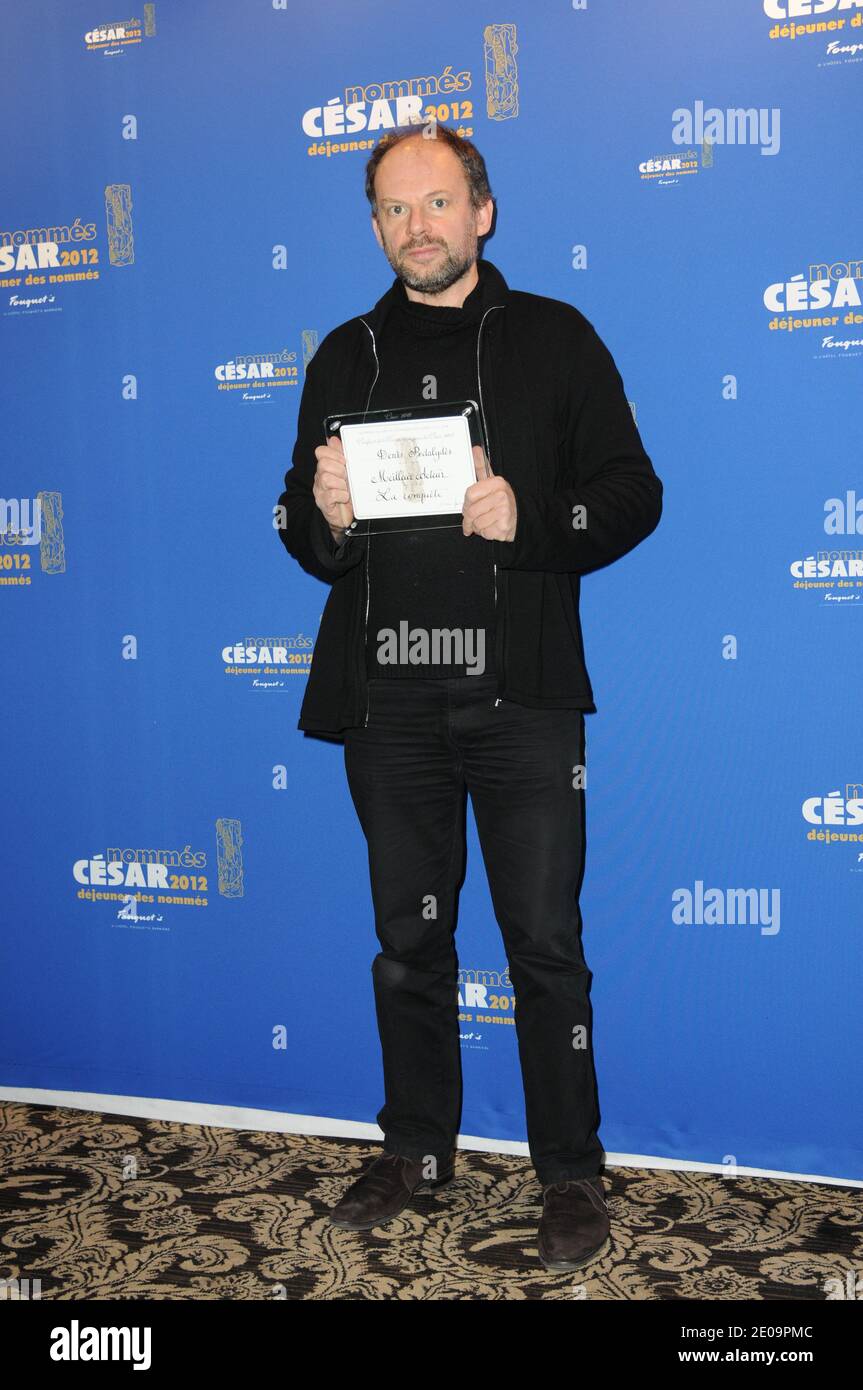 Denis Podalydes arrivare al Cesar Nominee Luncheon al ristorante le Fouquet, a Parigi, Francia, il 4 febbraio 2012. Foto di Mireille Ampilhac/ABACAPRESS.COM Foto Stock