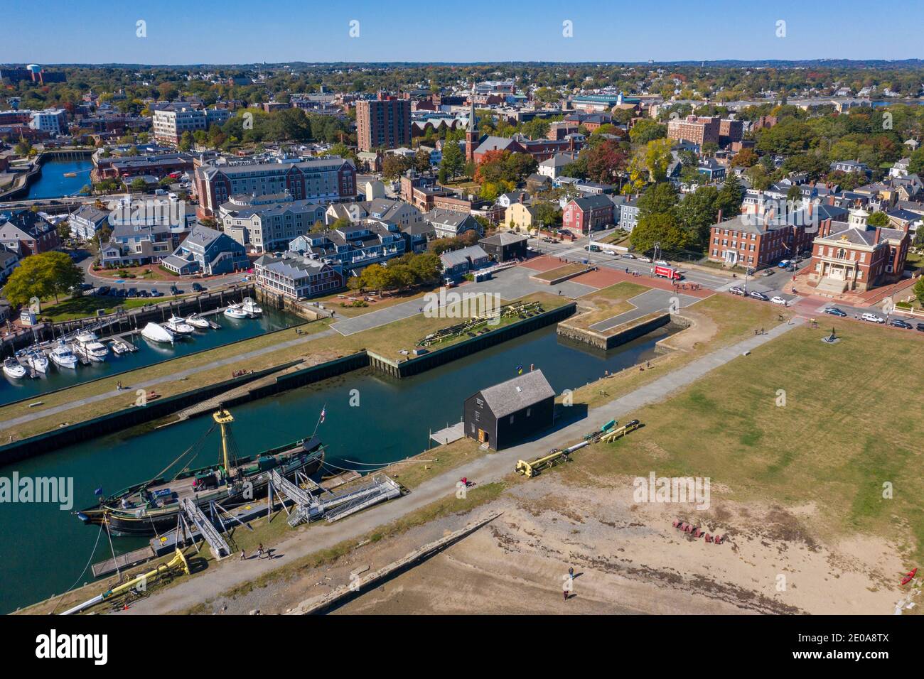 Salem Maritime National Historic Site, Derby Waterfront District, Salem, ma, Stati Uniti Foto Stock