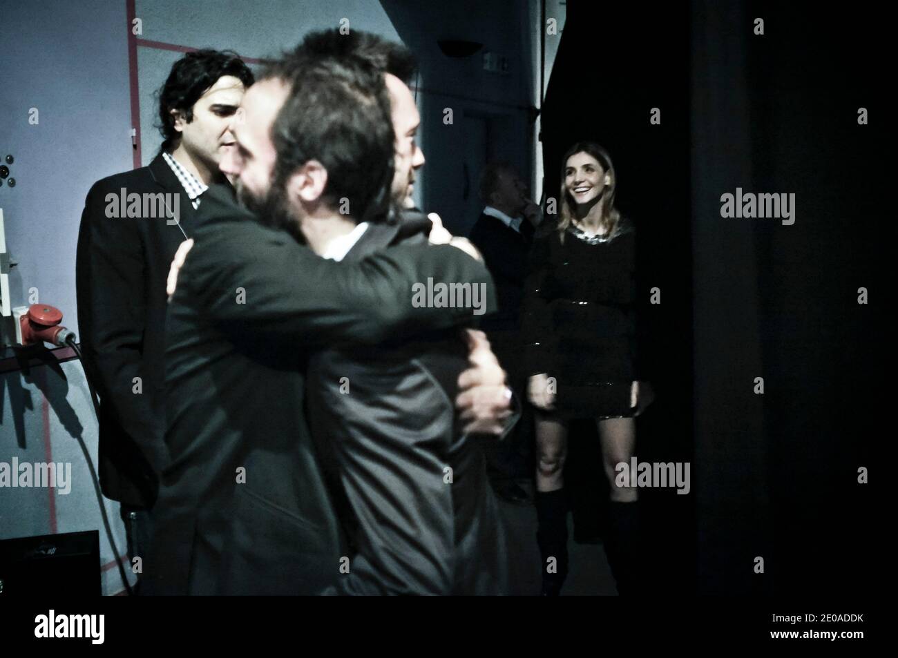 EXCLUSIVE - Clotilde Courau backstage prima del suo concerto a Varces-Allieres-et-Risset, Izere, Francia il 18 febbraio 2012. Foto di Daniel Giry/ABACAPRESS.COM Foto Stock