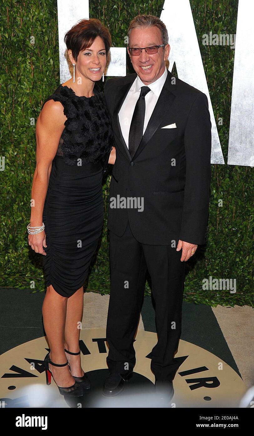 Jane Hajduk e Tim Allen arrivano al Vanity Fair Oscar Party 2012, ospitato da Greydon carter, tenuto al Sunset Tower Hotel di Los Angeles, CA il 26 febbraio 2012. Foto di vince Bucci/ABACAPRESS.COM Foto Stock