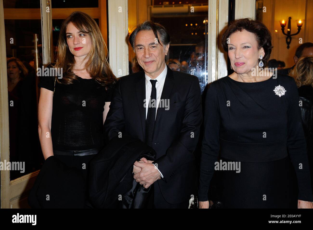 Richard Berry e Roselyne Bachelot hanno partecipato all'annuale Enfance Majuscule Charity Gala che si è tenuto a Salle Gaveau a Parigi, Francia, il 4 marzo 2012. Foto di Alban Wyters/ABACAPRESS.COM Foto Stock