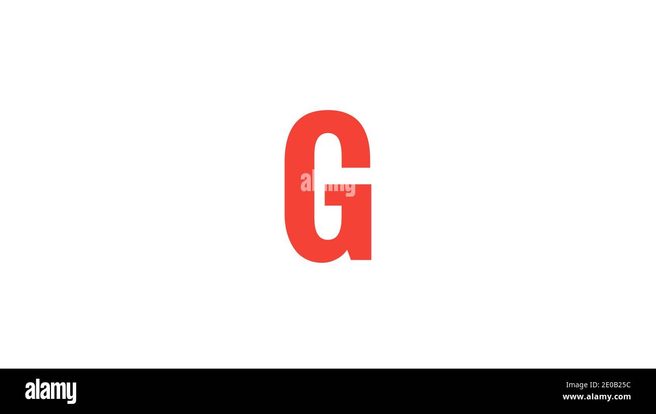 G Letter - Abstract Art Alphabet Letter G Logo. Foto Stock