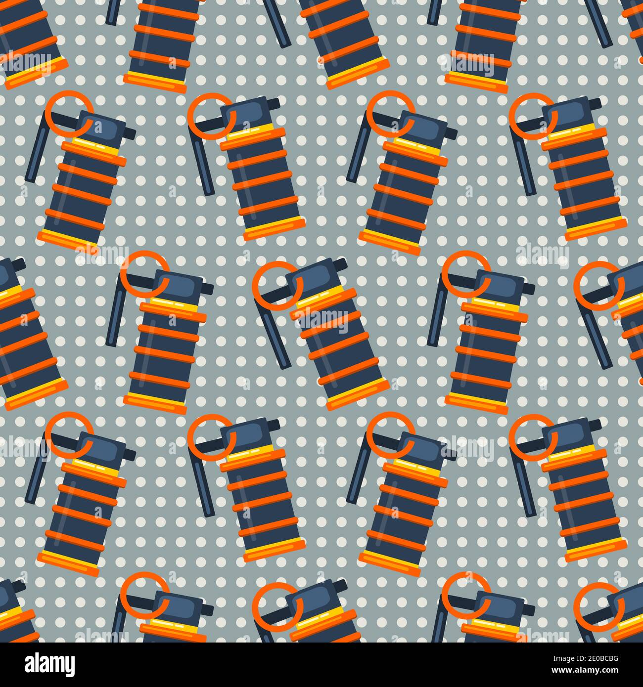 illustrazione vettoriale del modello senza giunture della bomba fumogena Illustrazione Vettoriale