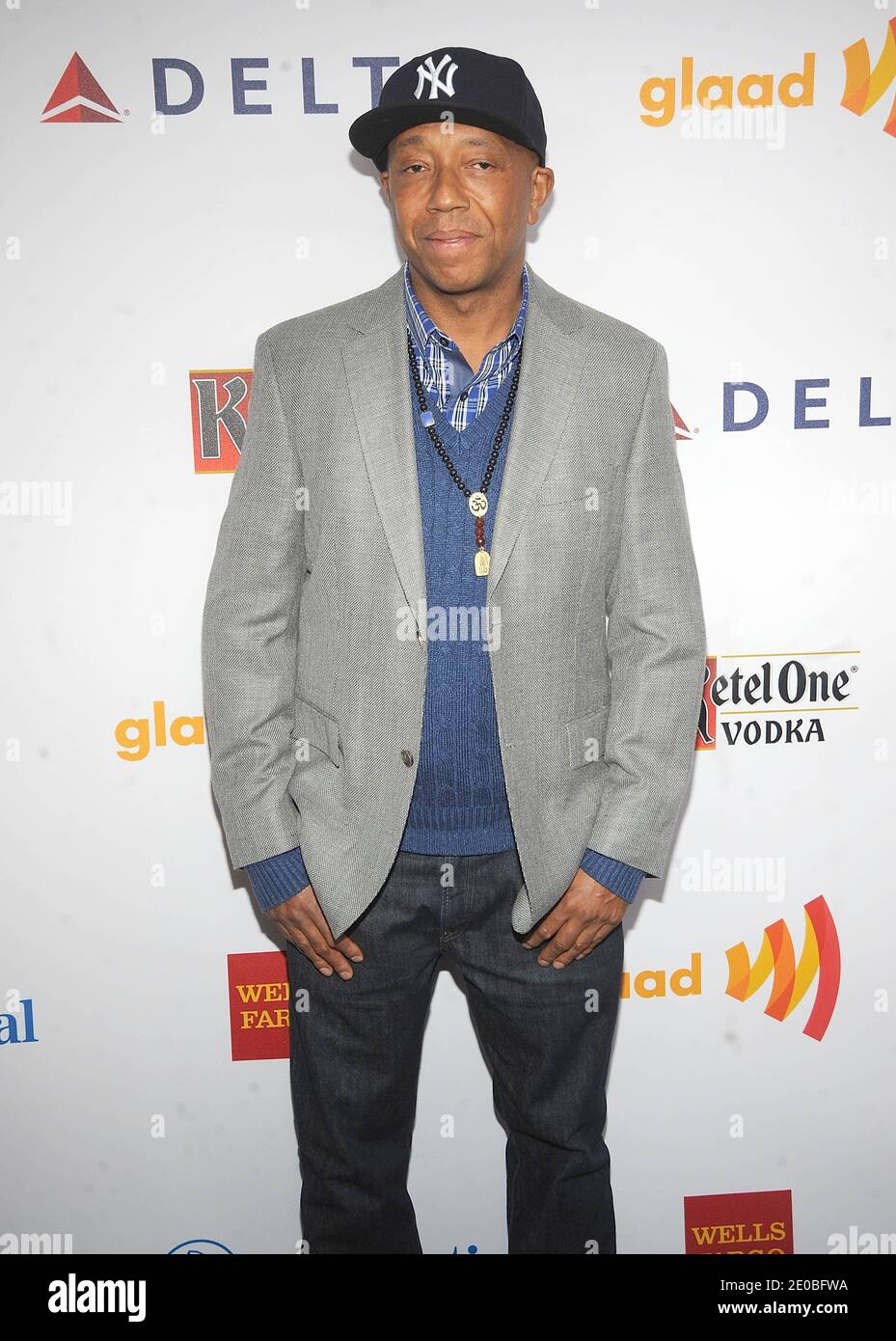 Russell Simmons partecipa al ventitreesimo premio annuale GLAAD Media Awards tenutosi presso il Marriott Marquis di New York, NY, USA il 24 marzo 2012. Foto di Brad Barket/ABACAPRESS.COM Foto Stock