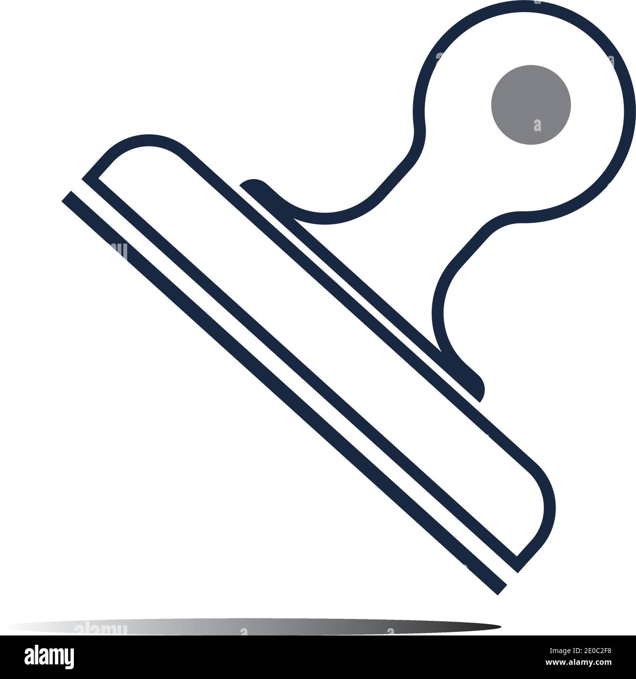 Icona del logo del timbro modello grafico vettoriale piatto Illustrazione Vettoriale